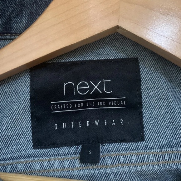 Men's Next Denim Jacket Size Small Great Used Condition Light Blue Wash - Picture 13 of 15